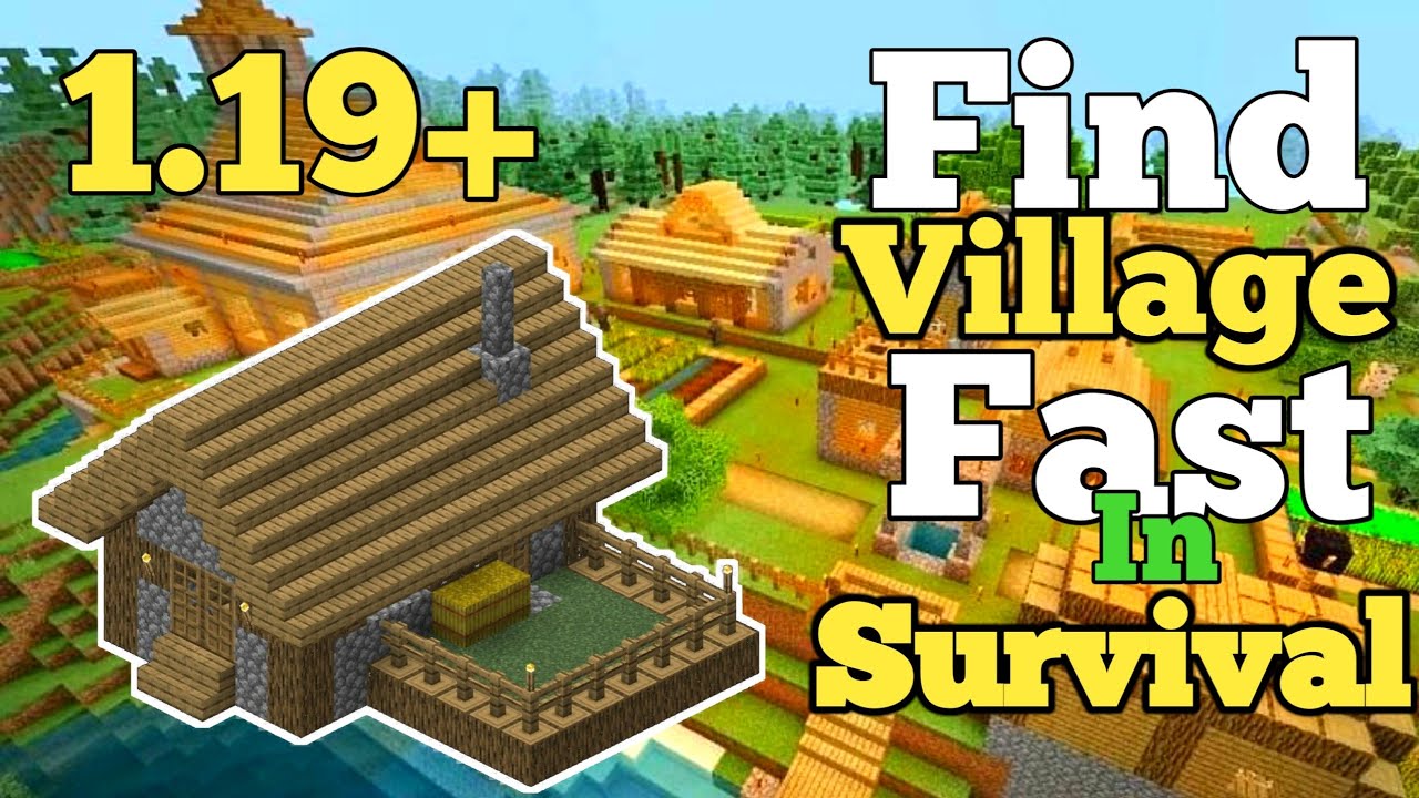 How To Find Village in Minecraft 1.19/1.20 Pe | survival mod pocket ...