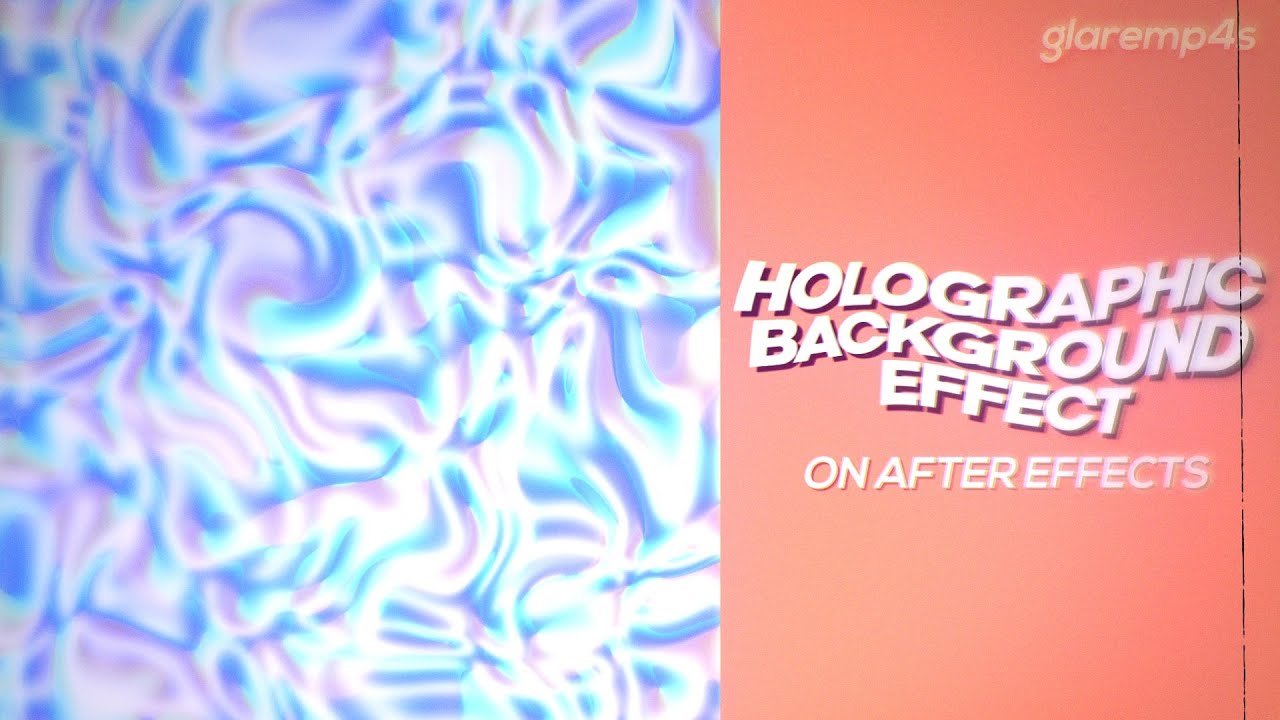3D Holographic Background  After Effects and C4D Tutorial 