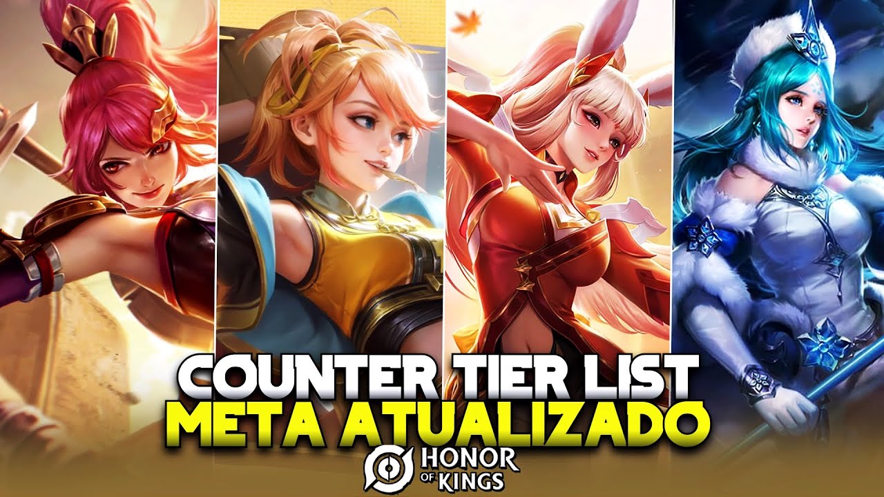 TIER LIST MELHORES TANKS & SUPORTES QUE TODO JOGADOR DE HONOR OF KINGS TEM  QUE TER PRA SUBIR DE ELO 