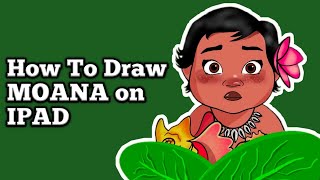How To Draw “MOANA” on IPAD || DISNEY || screenshot 5