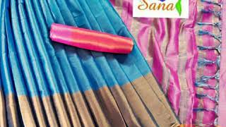 TitleKora Kathi Soft Silk Sarees with contrast border and contrast blouse screenshot 2