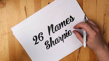 26 Names | 1 Sharpie Brush Marker | Will Paterson