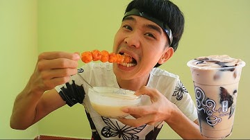 PHD | Chấm Tất Cả Mọi Thứ Bằng Trà Sữa | Mix Food With Milk Tea