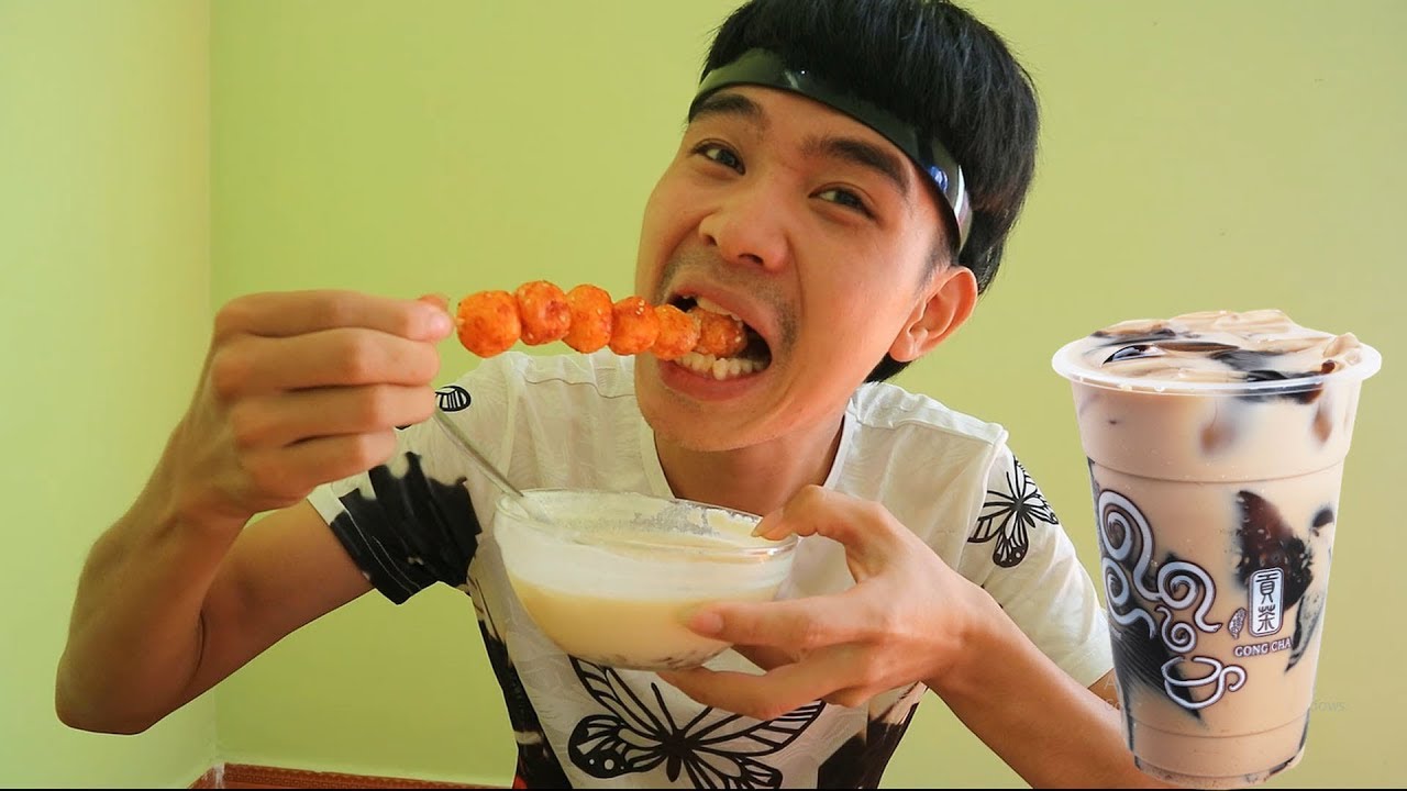PHD | Chấm Tất Cả Mọi Thứ Bằng Trà Sữa | Mix Food With Milk Tea