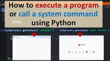 How to execute a program or call a system command using Python