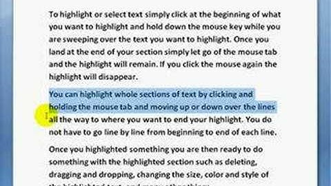 highlight, drag and drop text
