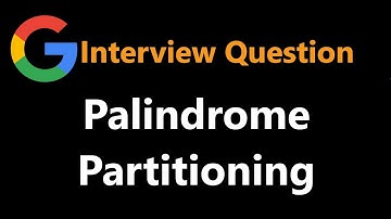 Palindrome Partitioning - Backtracking - Leetcode 131