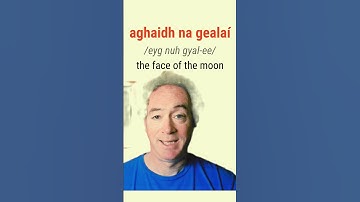 How to say The Face of The Moon in Irish #bitesizeirish