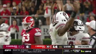 2021 USC vs Georgia - Jabari Ellis and JJ Enagbare Sack