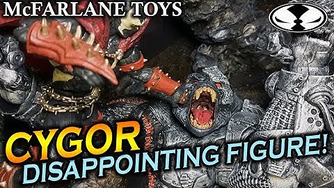 Disappointing! Mcfarlane Toys CYGOR review & unboxing - Action figure toy Spawn comics