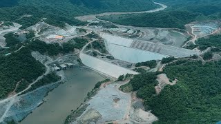 Sobrevuelo en la presa Santa María en Sinaloa