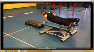 Elevated Isometric Pushup and Lateral Pushups