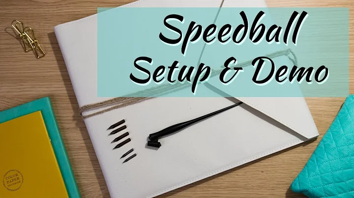 Speedball Oblique Pen Unboxing & Demo