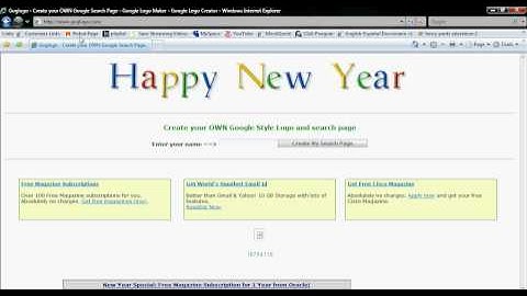 How to make your own Google logo free