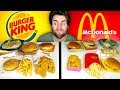 McDONALD'S vs. BURGER KING - Fast Food Restaurant Taste Test!