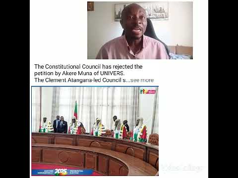 Bar Akere Mina S Petition Has Been Rejected By The Constitutional Council Biya Is A Candidate