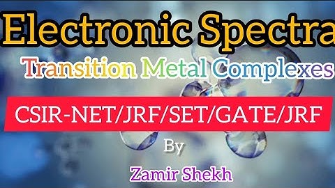 #ElectronicSpectra of Transition Metal Complexes | #CoordinationChemistry | #CSIRNET |#GATE| #SET