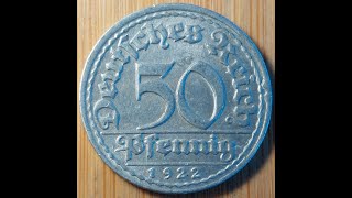 50 Pfennig 1922 Deutsches Reich (D) (2412)