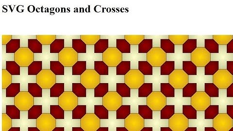 SVG Patterns and Polygons: Octagons and Crosses