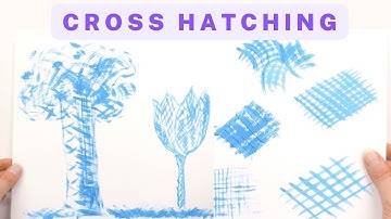 5 Minute Cross Hatching Tutorial - Painting & Brushstrokes Tips