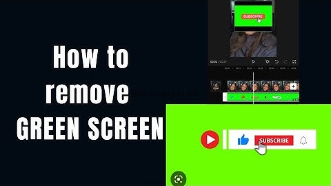 How To Remove Green Screen Animated Subscribe Button Using CAPCUT-very easy