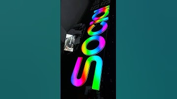 Durable luminous characters, create on demand#ledlight #signature   #ledlightstrip #ledsign