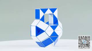 Rubik’s Twist 48 or Snake Puzzle 48 Tutorial: 48 Golden lock--3D magic ruler!