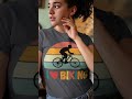 I Love Biking - Sunset - Women's Relaxed T-Shirt - Fun Bike Lover Shirt Gift