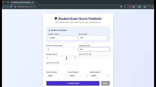 Student Performance Analysis Website