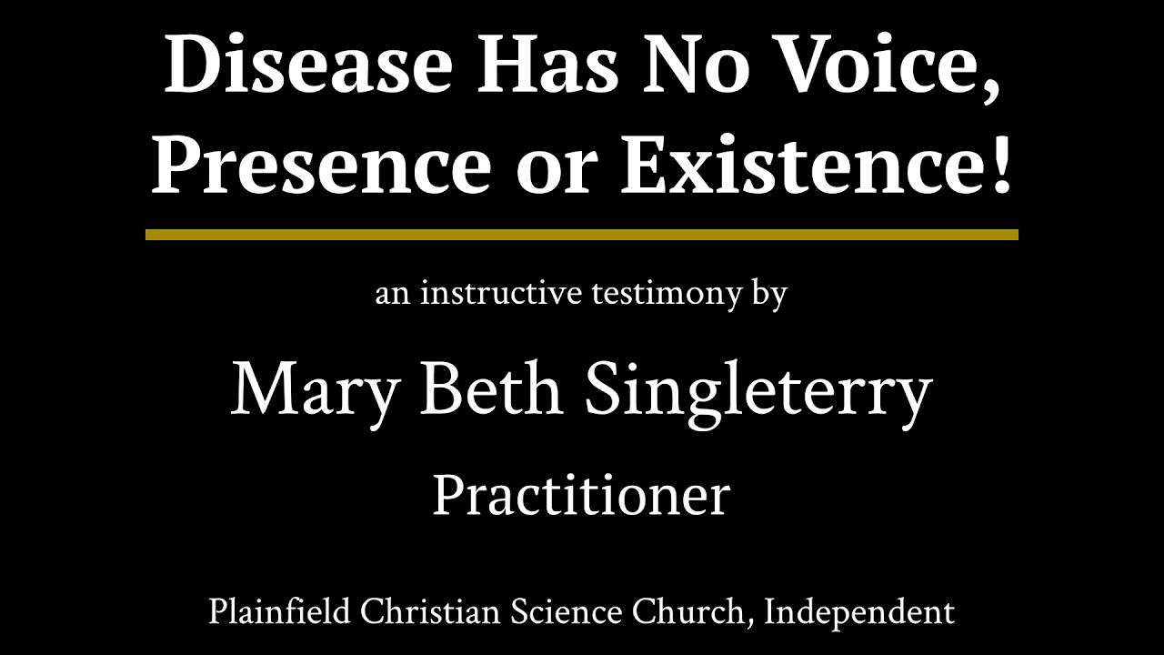 Disease Has No Voice, Presence or Existence! - a testimony - YouTube