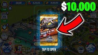 I SPENT $10,000 ON PACKS! (COMPILATION) | Jurassic World: The Game