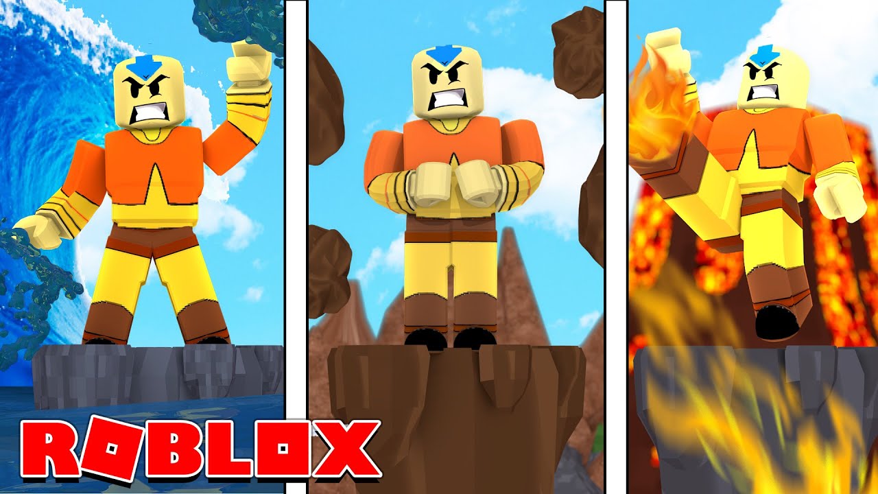 Avatar In Roblox Master All Elements Youtube - roblox aang