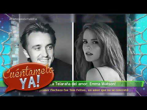 Telaran?a del amor de Emma Watson | Cuéntamelo YA!... Al fin