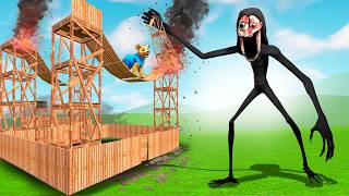 Can I HEARD IT TOO MONSTER break into my FORT?! (Garry's Mod Sandbox) screenshot 4