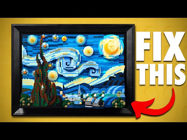 HOW I FIXED The LEGO Ideas The Starry Night (21333) Van Gogh 