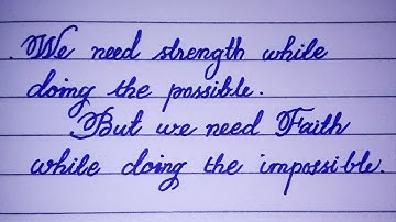 How to write cursive handwriting | Nib pen calligraphy | Stylish Writer