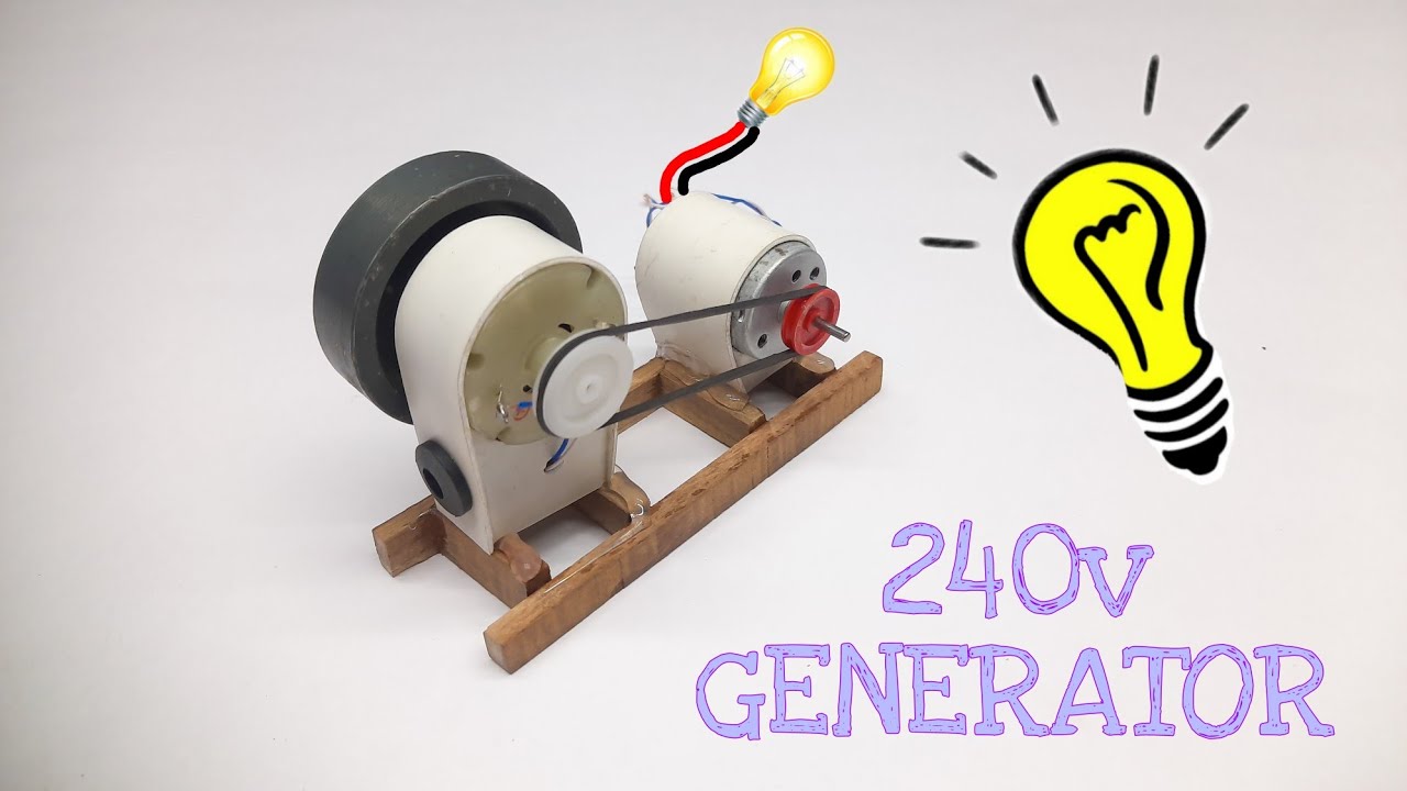 How To Make Mini Generator Model At Home || Mini Generator - YouTube
