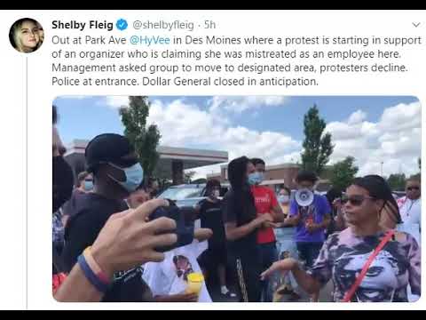 BLM Protestors refuse to cooperate with HyVee request
