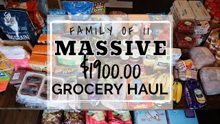 WE'RE STOCKING UP!! FAMILY OF 11  MEGA GROCERY HAUL