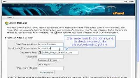 Cpanel X3 Addon Domains