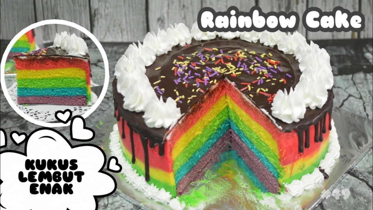 Cara Membuat Rainbow Cake Kukus Ny Liem 🍰 Cantik, Moist, Enak, Harus Bikin!