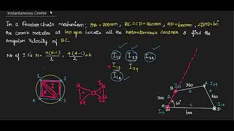 Instantaneous Centre Method | 4-Bar Mechanism | Velocity Analysis | Kinematics | KOM | TRB | Tamil