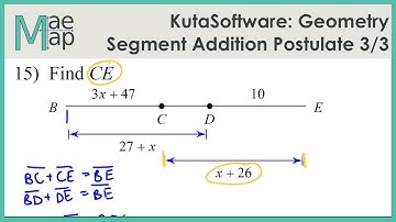 KutaSoftware: Geometry- Segment Addition Postulate Part 3