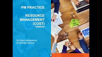 Webinar: Resource management (English, 30. 8. 2017)