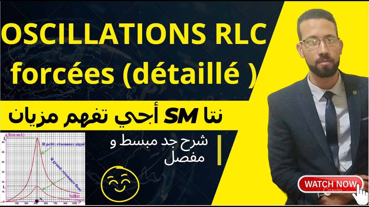 2BAC SM Oscillations forcées dans un circuit RLC (شرح كامل و جد مبسط) électricité pr  AITELAJINE