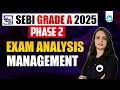 SEBI Grade A 2025 Phase 2 Exam Analysis | Management | SEBI Grade A Phase 2 Paper 2