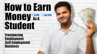 How To Earn as a Student - The 4 Quadrants of Income Generation | Anuj Pachhel