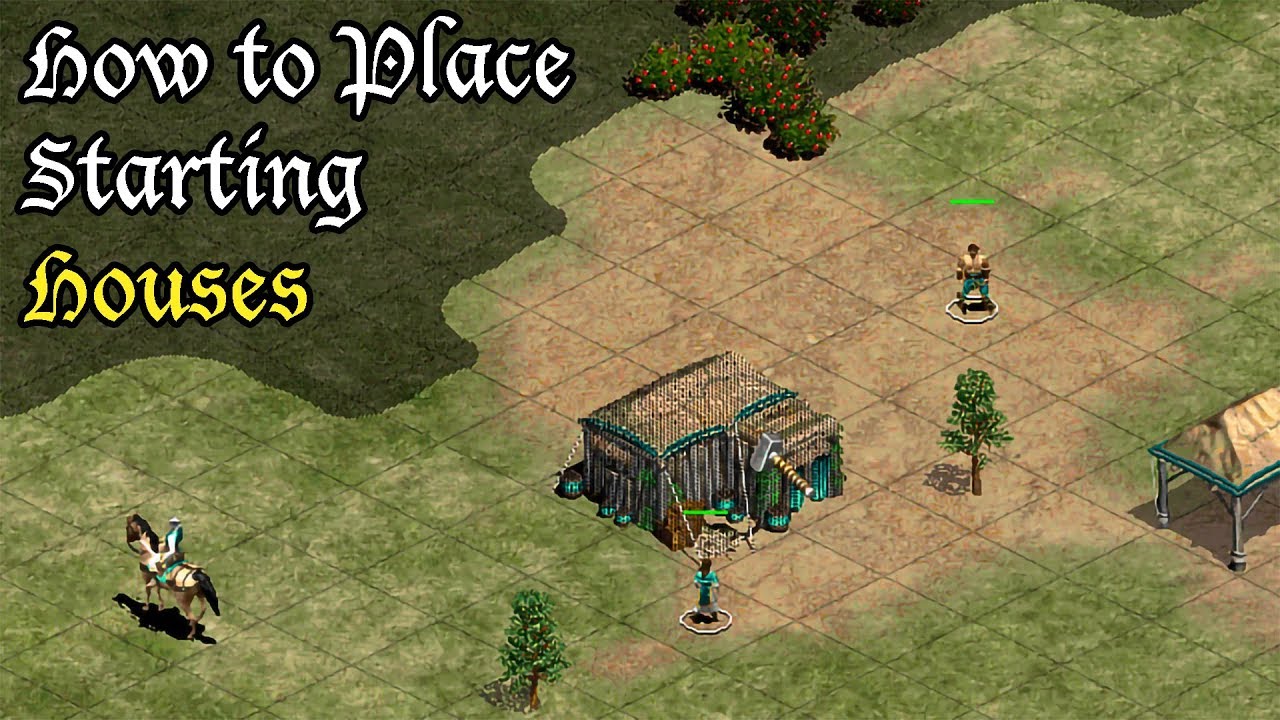 Aoe2 Tutorial How To Place Starting Houses Youtube