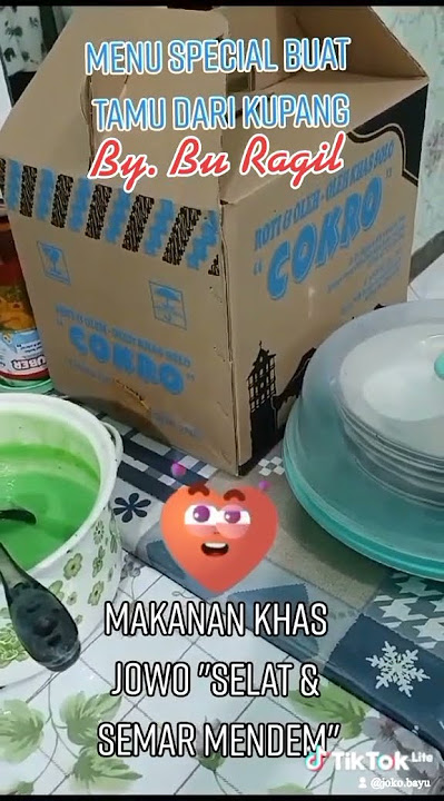 Menu Special Bu Ragil Buat Tamu Dari Kupang NTT 🙋♂️❤👍😆🇮🇩🙋♀️
