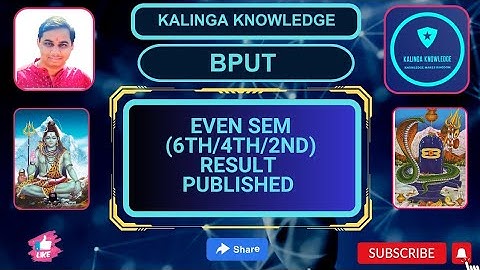 6th/4th/2nd result published #bput #btech